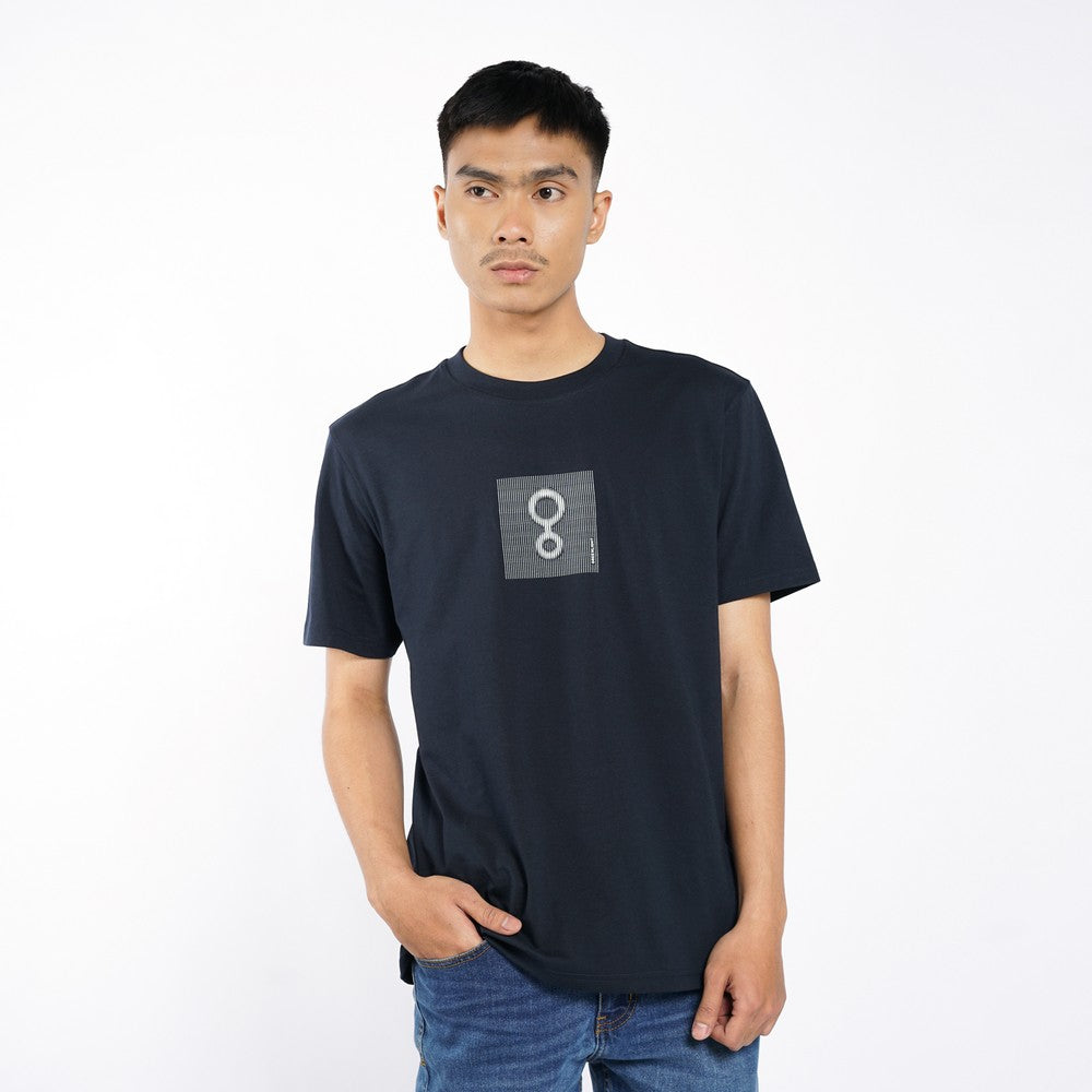 Greenlight Kaos Pria Lengan Pendek Slim Fit Katun Dotted C240626
