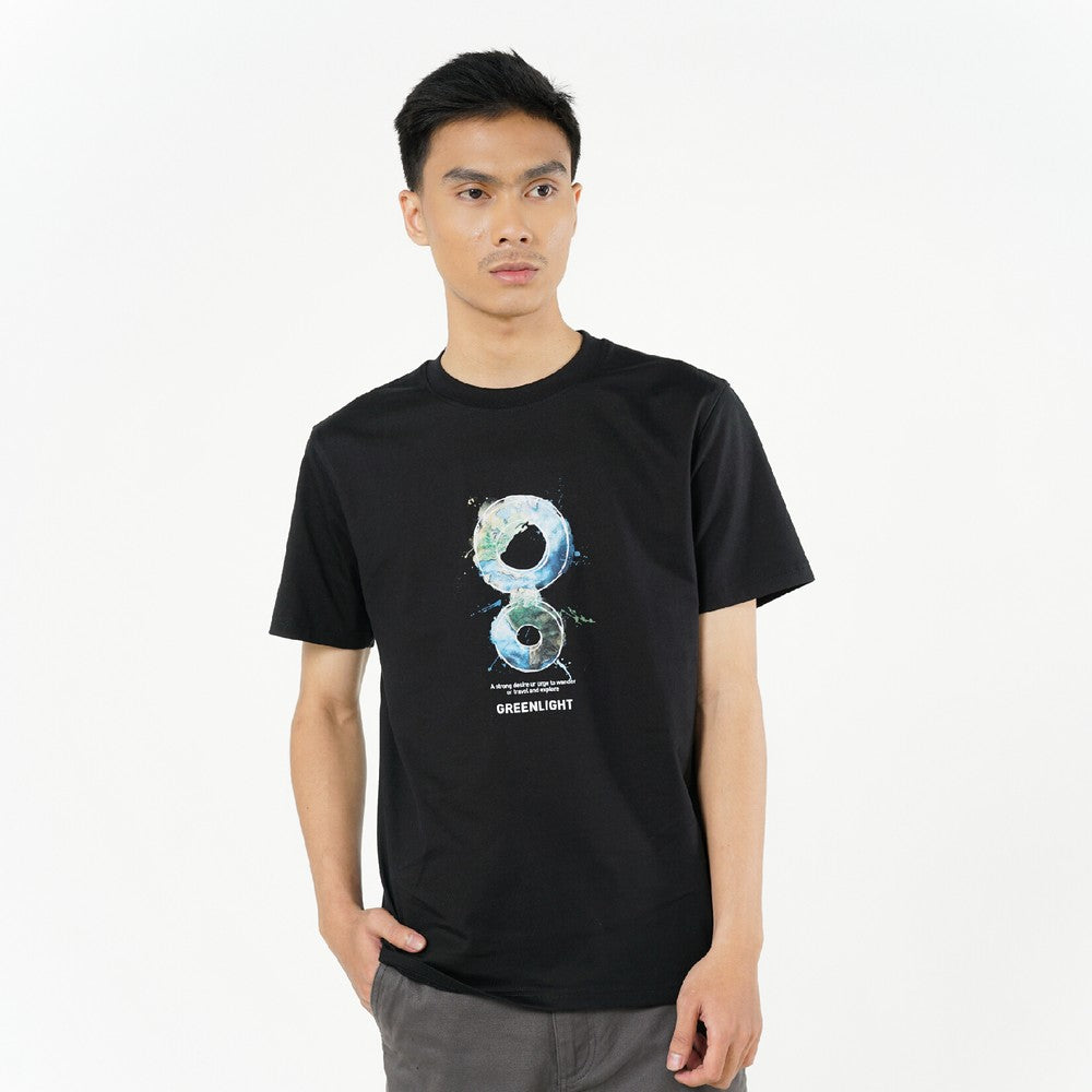 Greenlight Men's T-Shirt Short Sleeve Slim Fit Cotton Worldwide C250426