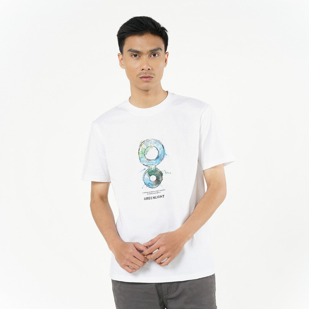 Greenlight Men's T-Shirt Short Sleeve Slim Fit Cotton Worldwide C250426