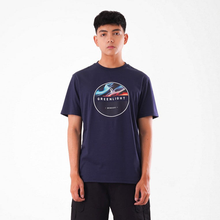 Kaos Pria Greenlight Lengan Pendek Katun Bulat Logo OL-C321223