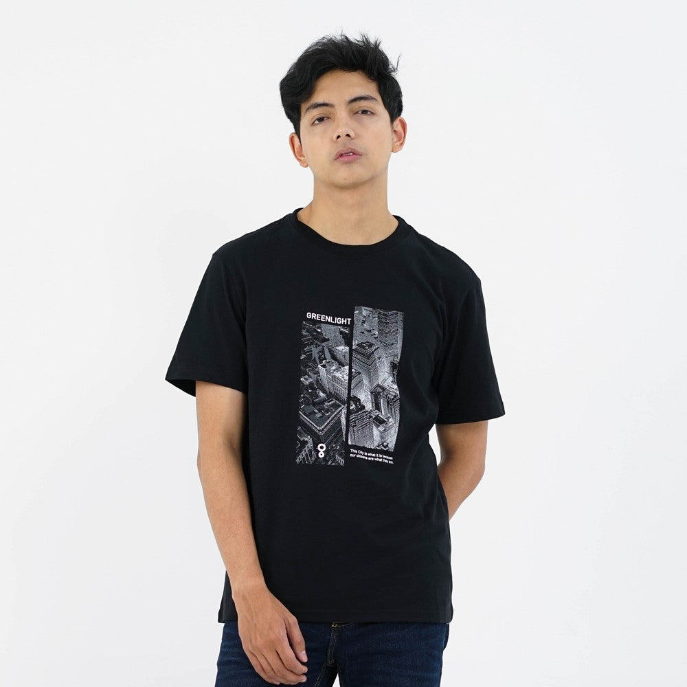 Greenlight Men's T-Shirt Short Sleeve Regular Fit Cotton Shar OL-C341224