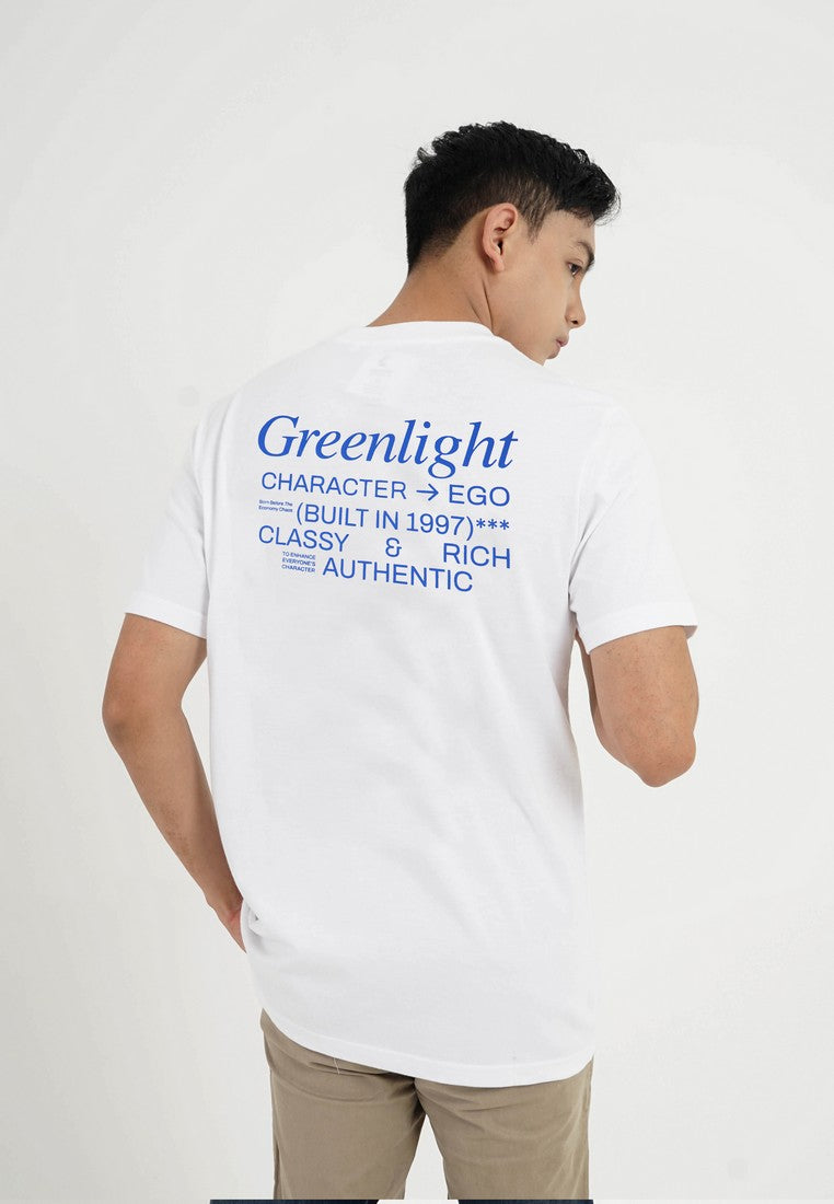 Greenlight Men's T-Shirt Short Sleeve Regular Fit Cotton Logo Script Anda OL-C351124