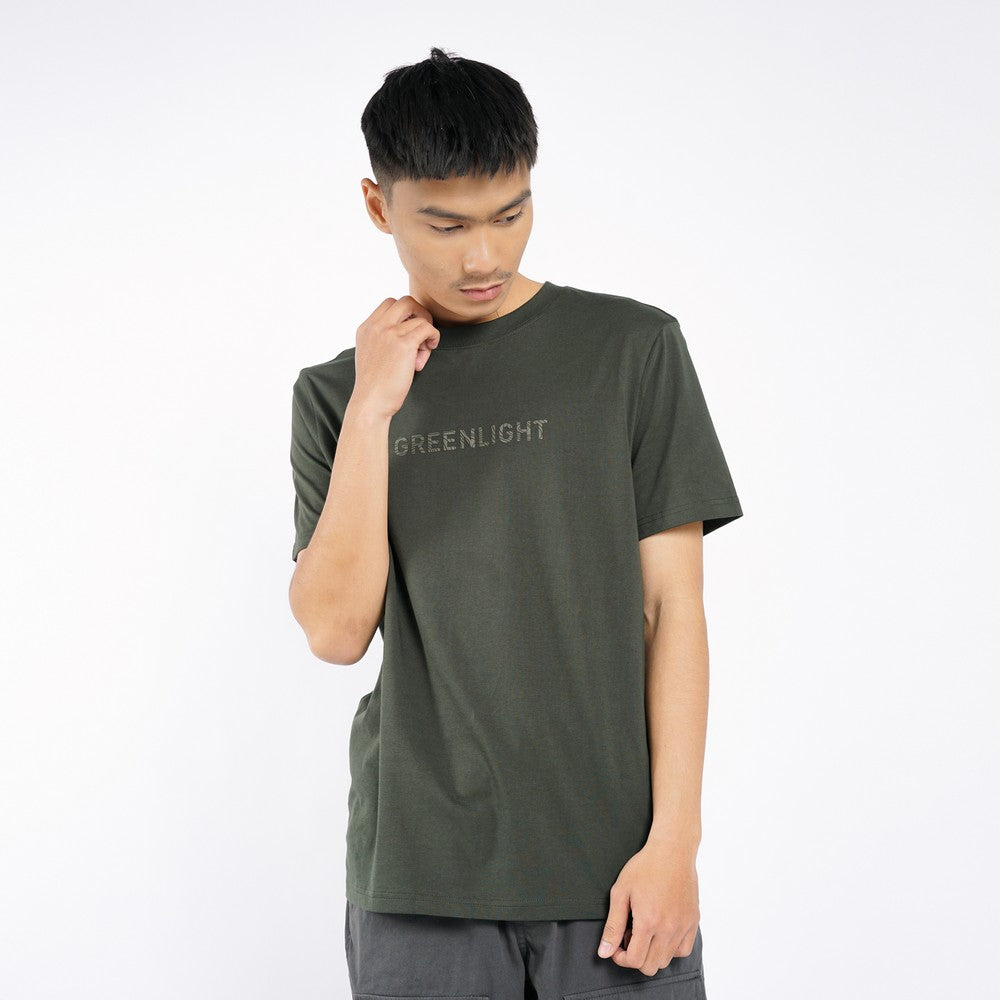 Greenlight Men's T-Shirt Short Sleeve Slim Fit Cotton Alche C350626
