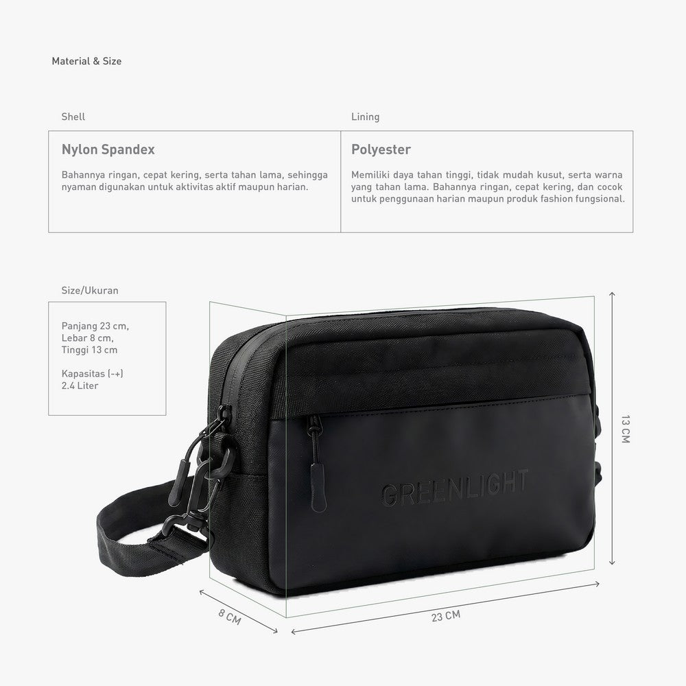 Greenlight Men's 2 in 1 Pouch Sling Bag Corvus OL-031124