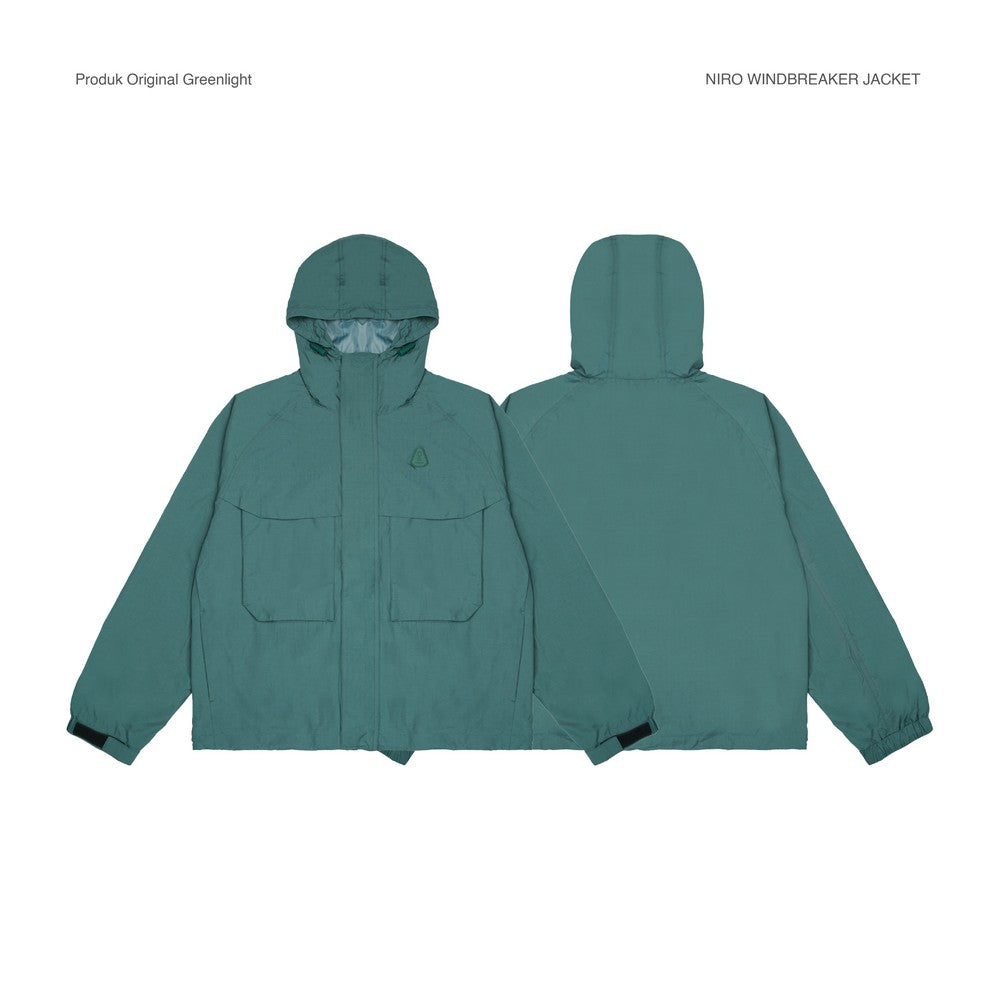 Greenlight Men's Windbreaker Jacket Regular Fit Crinkle Taslan Niro OL-C060426