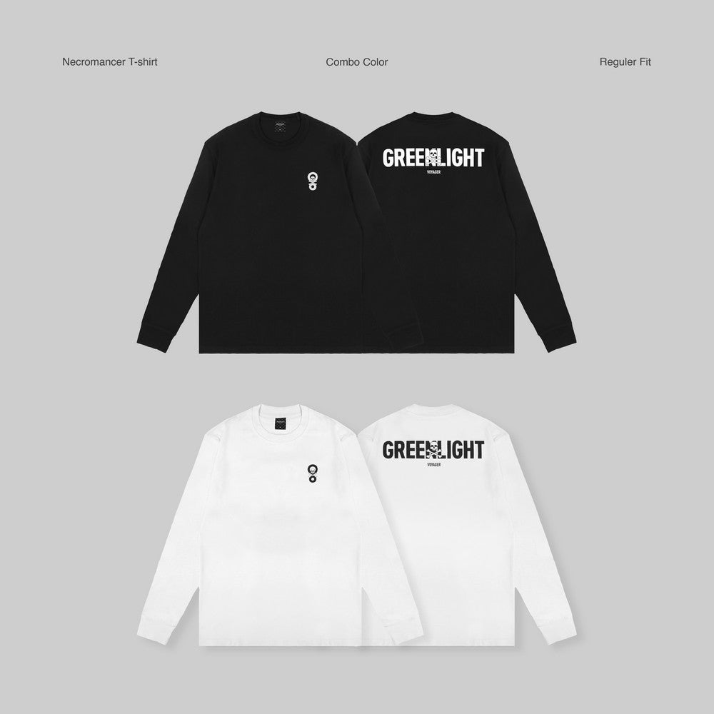 Greenlight Voyager Men's T-Shirt Long Sleeve Regular Fit Cotton Necromancer C081126
