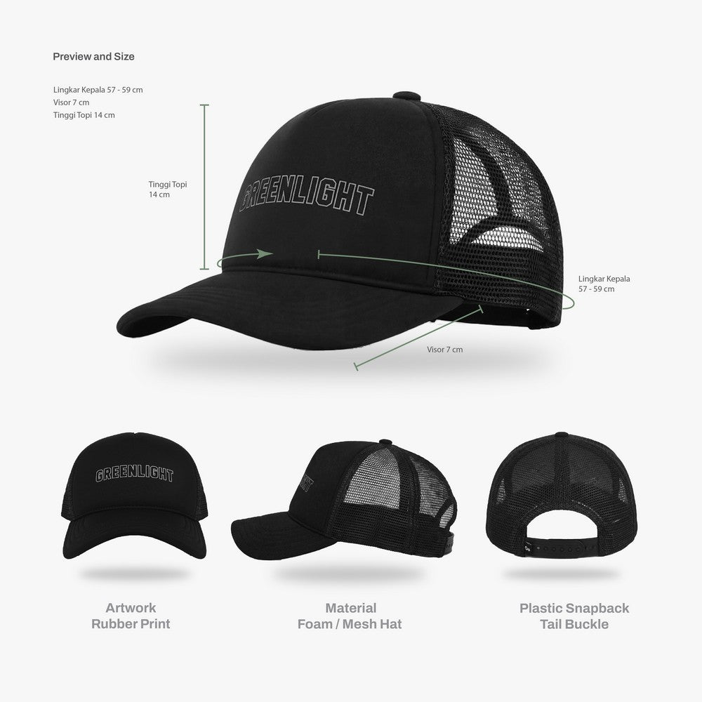Greenlight Men's Trucker Hat Polyester Frey OL-C101224