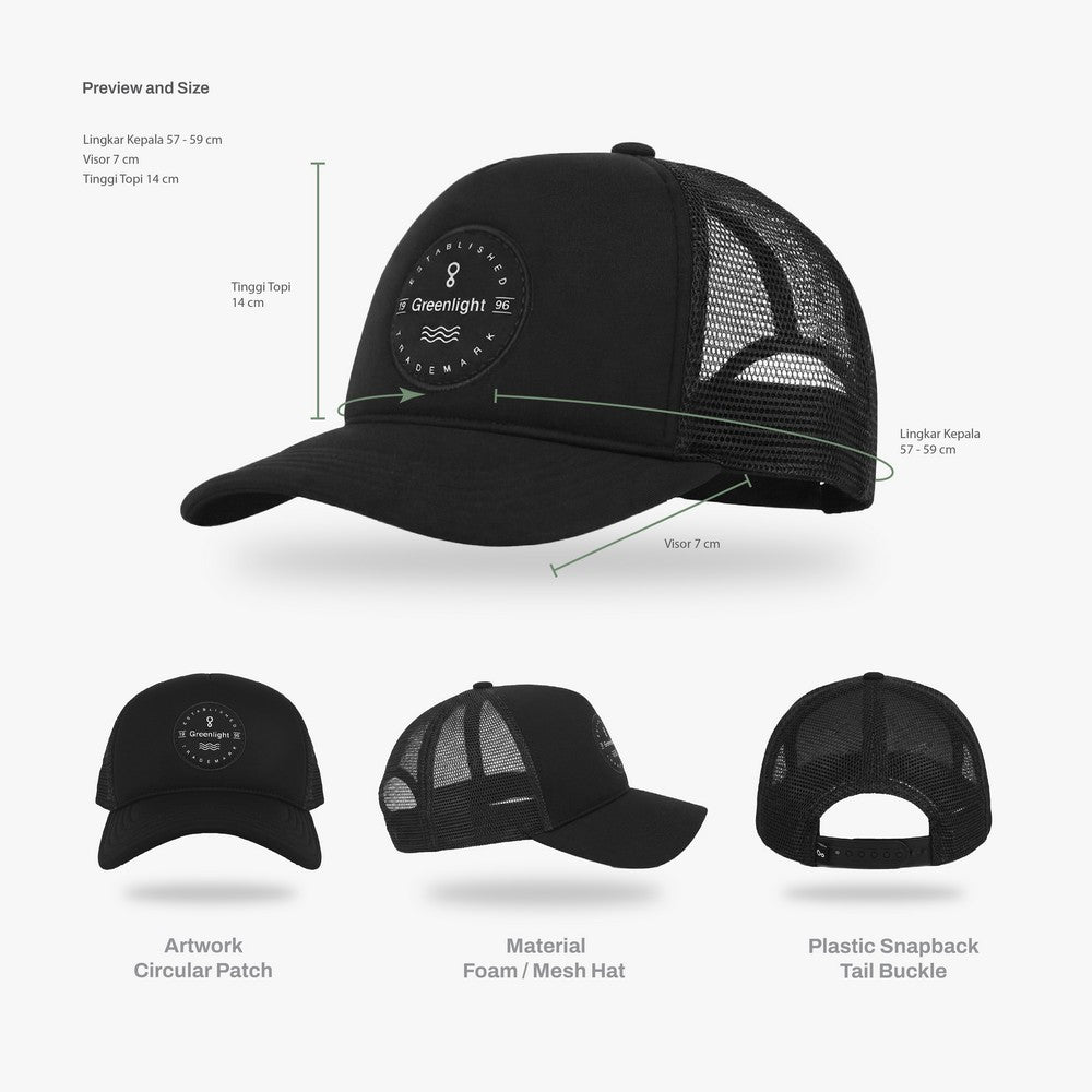 Greenlight Men's Trucker Hat Polyester Halver OL-C181224