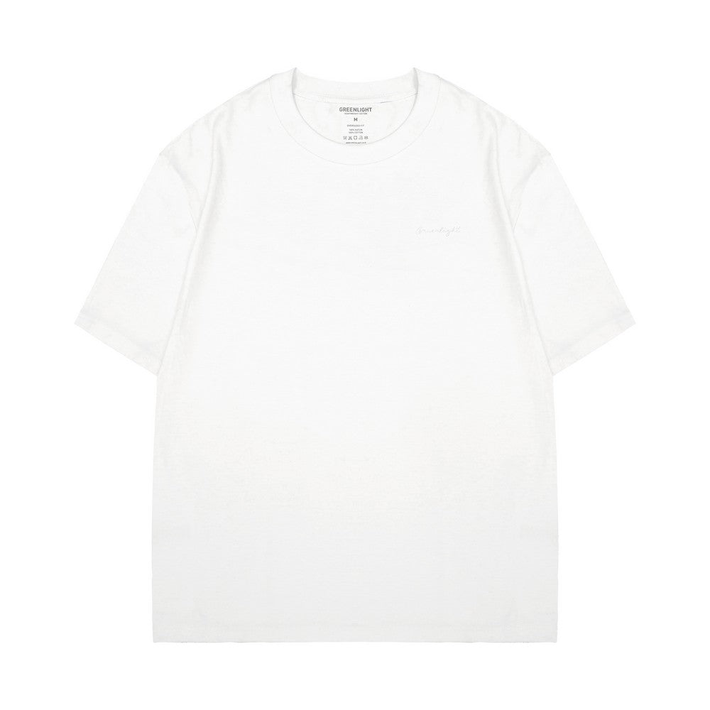 Greenlight Kaos Pria Lengan Pendek Oversized Fit Katun Logo Script Rick C370924