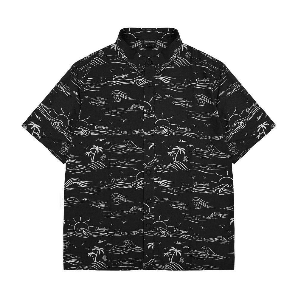 Greenlight Men's Shirt Short Sleeve Regular Fit Rayon Full Print Connor HP-C070225