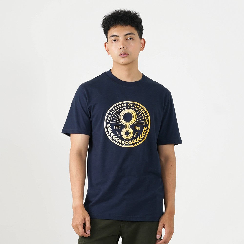 Greenlight Men's T-Shirt Short Sleeve Regular Fit Cotton Circle Pleasure OL-C070425