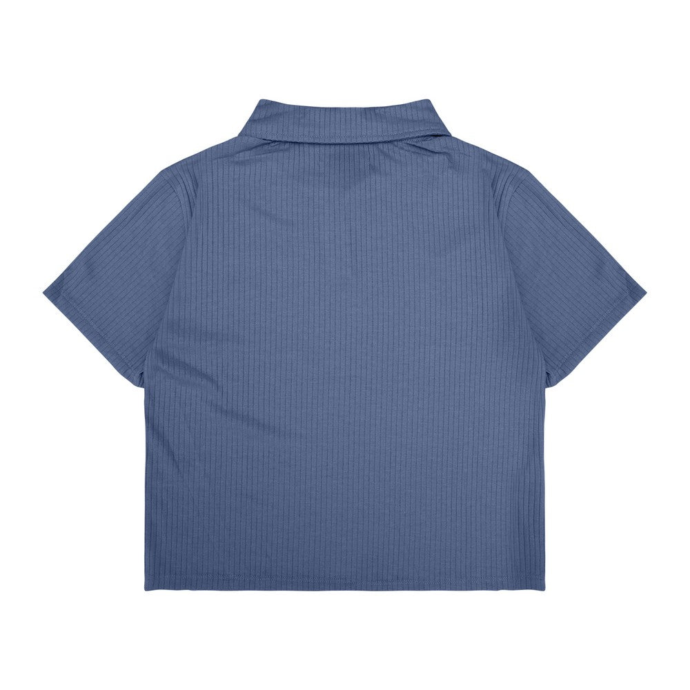 Greenlight Women's Collar T-Shirt Short Sleeve Body Fit Hatako HP-C240225
