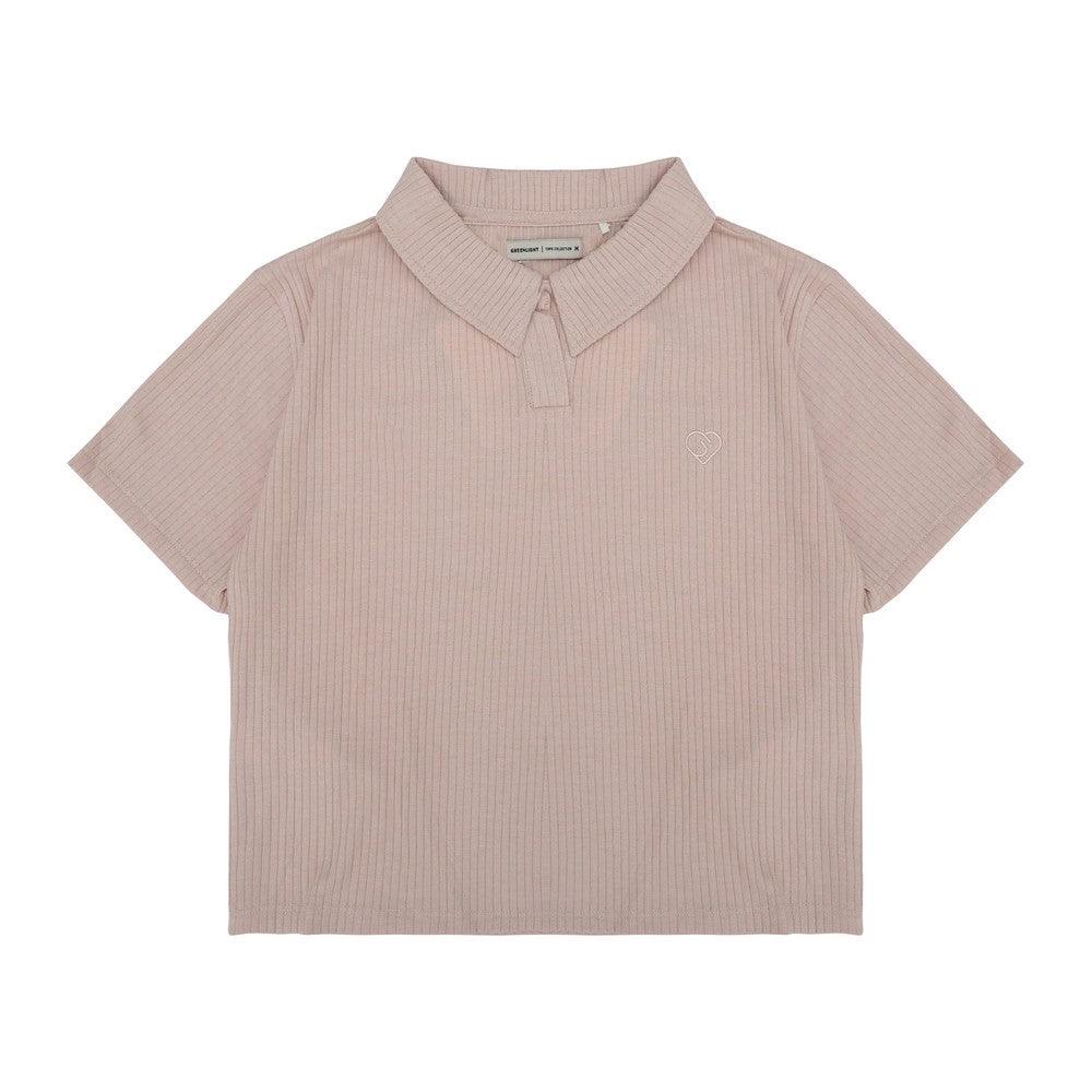 Greenlight Women's Collar T-Shirt Short Sleeve Body Fit Hatako HP-C240225