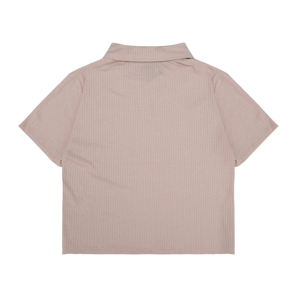 Greenlight Women's Collar T-Shirt Short Sleeve Body Fit Hatako HP-C240225