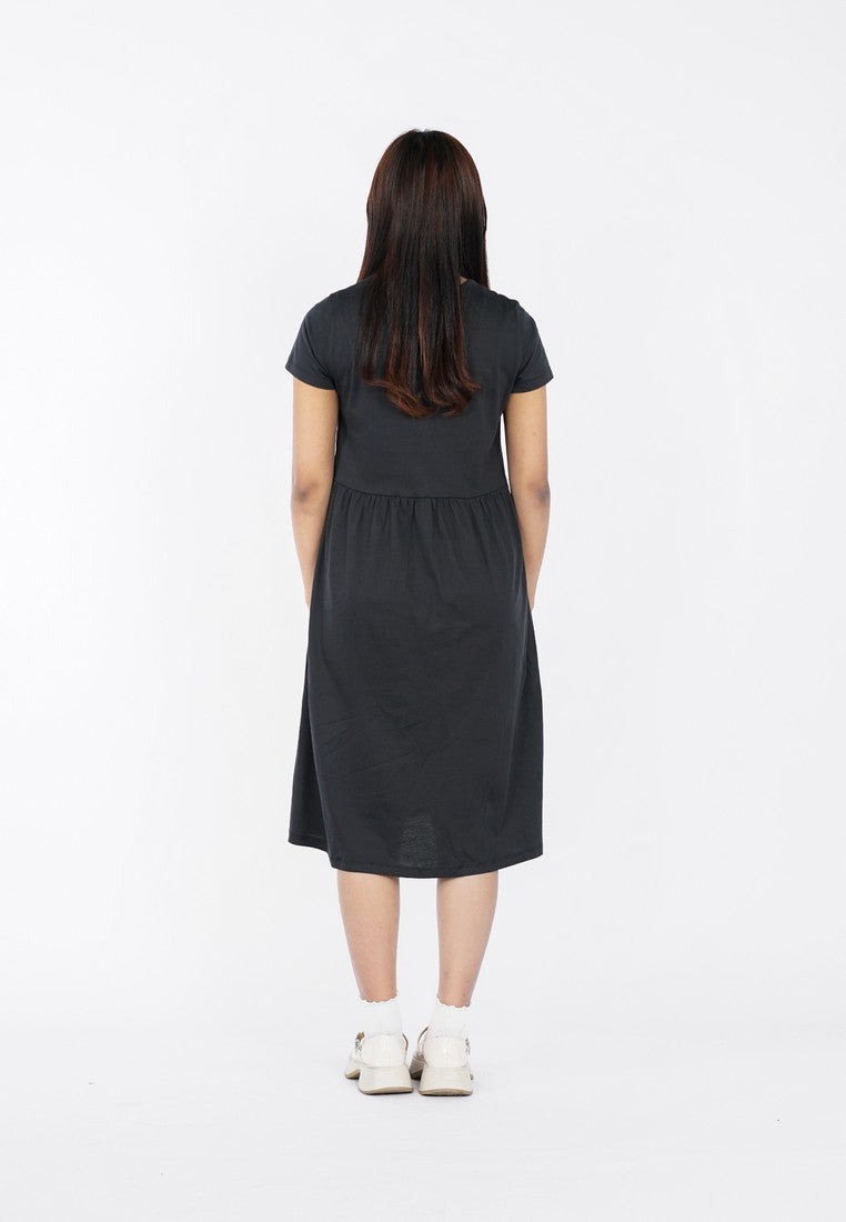 Greenlight Midi Dress Short Sleeve Button Opening Keira HP-C040325