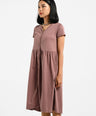 Greenlight Midi Dress Short Sleeve Button Opening Keira HP-C040325