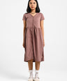 Greenlight Midi Dress Short Sleeve Button Opening Keira HP-C040325