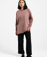 Greenlight Women's Basic T-Shirt Long Sleeve Loose Fit Cotton Maiko HP-C180225