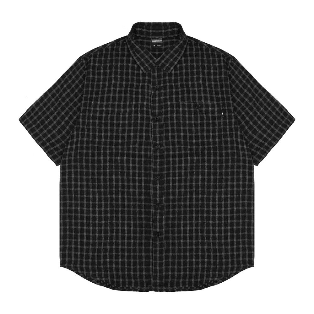 Greenlight Men's Plaid Shirt Short Sleeve Regular Fit Cotton Percy HP-