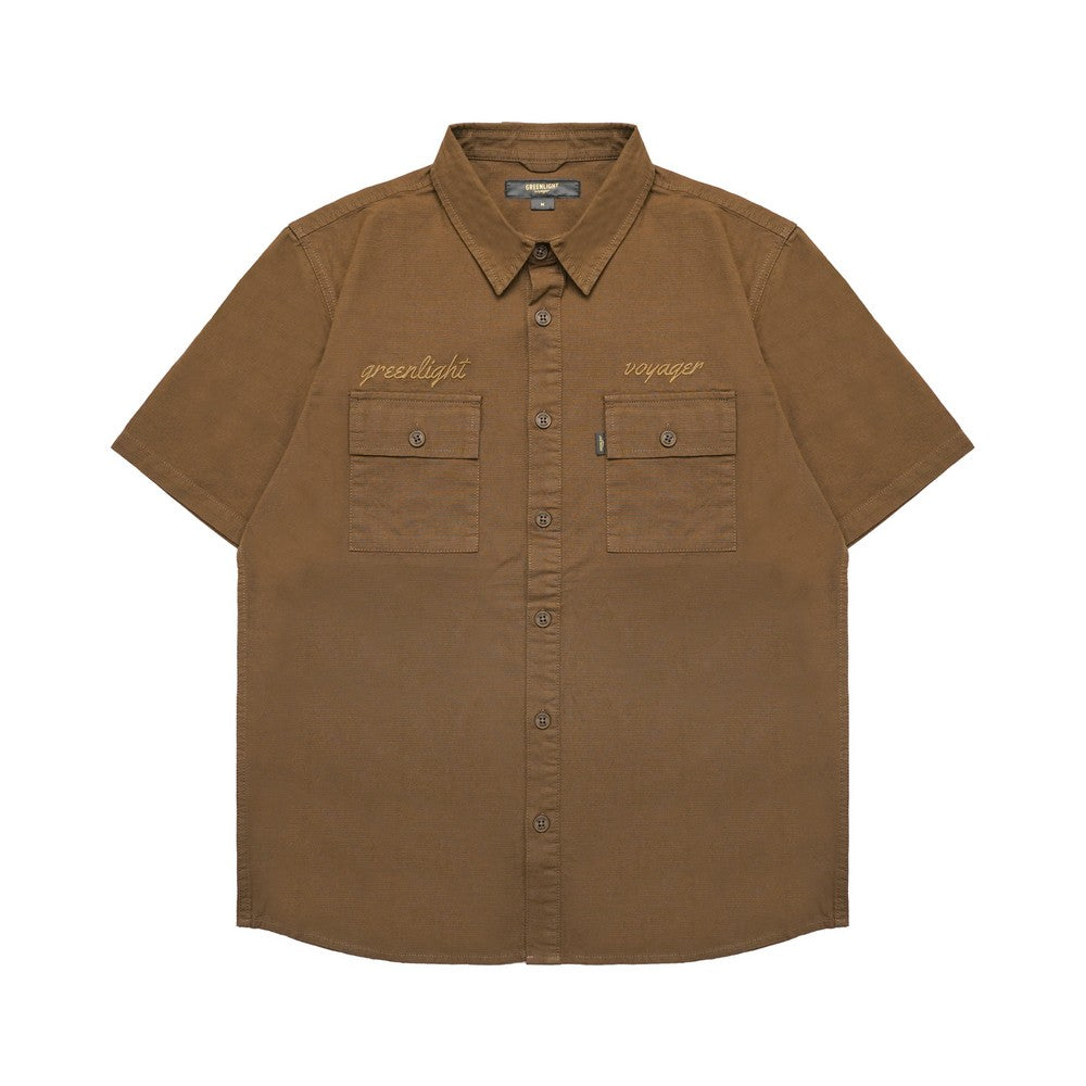 Greenlight Voyager Men's Basic Shirt Short Sleeve Regular Fit Cotton Kemla 0.1 HP-C010825