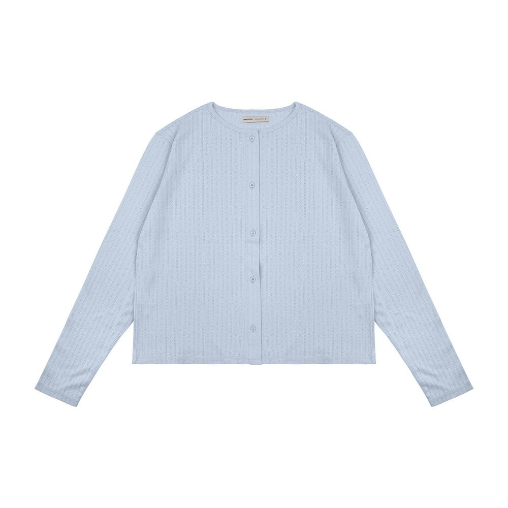 Greenlight Women's Crop Cardigan Long Sleeve Loose Fit Cotton Outer Riho HP-C010925