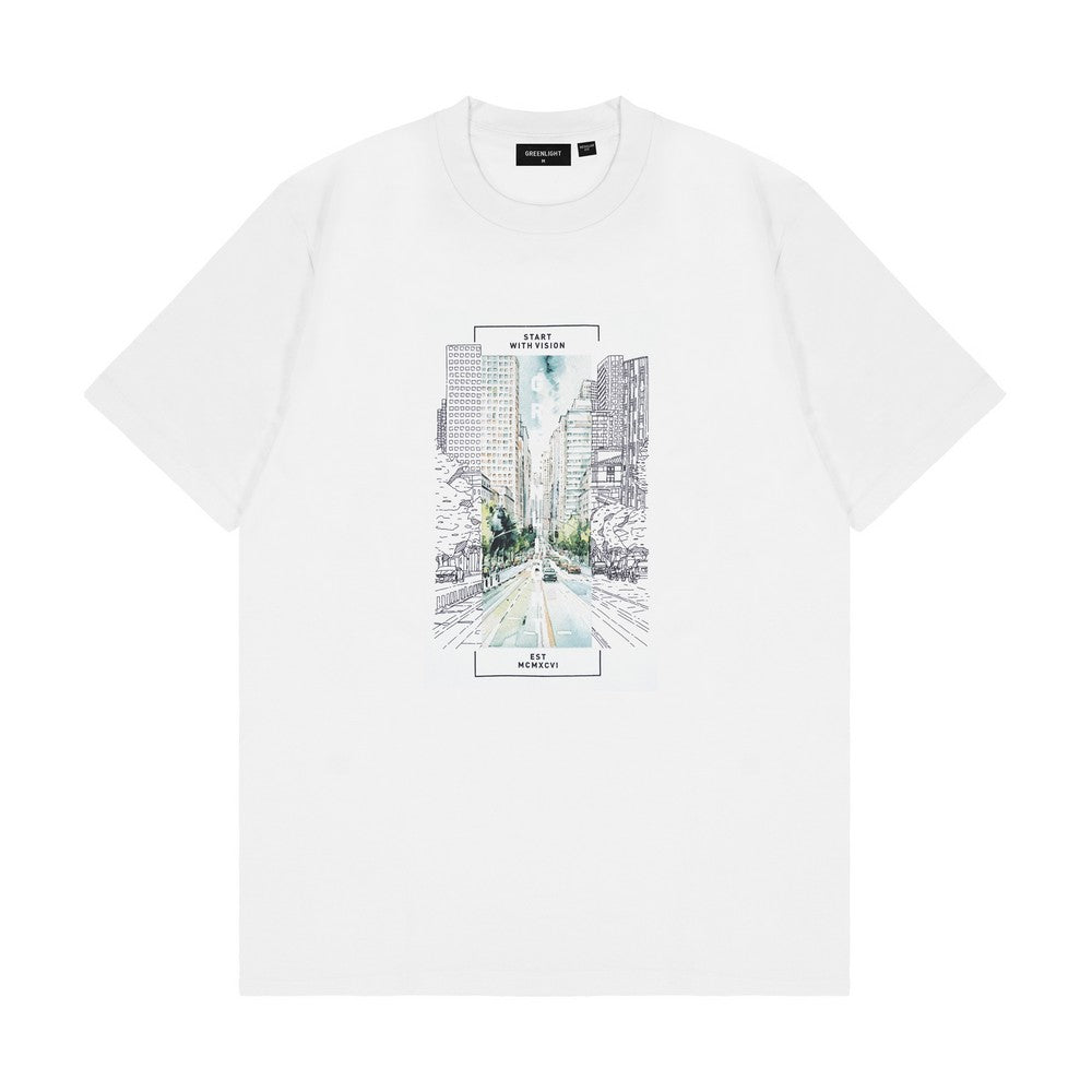 Greenlight Men's T-Shirt Short Sleeve Regular Fit Cotton Gustave C031225