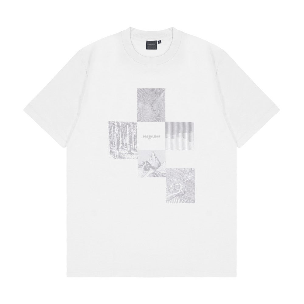 Greenlight Men's T-Shirt Short Sleeve Regular Fit Cotton Forestia C051225