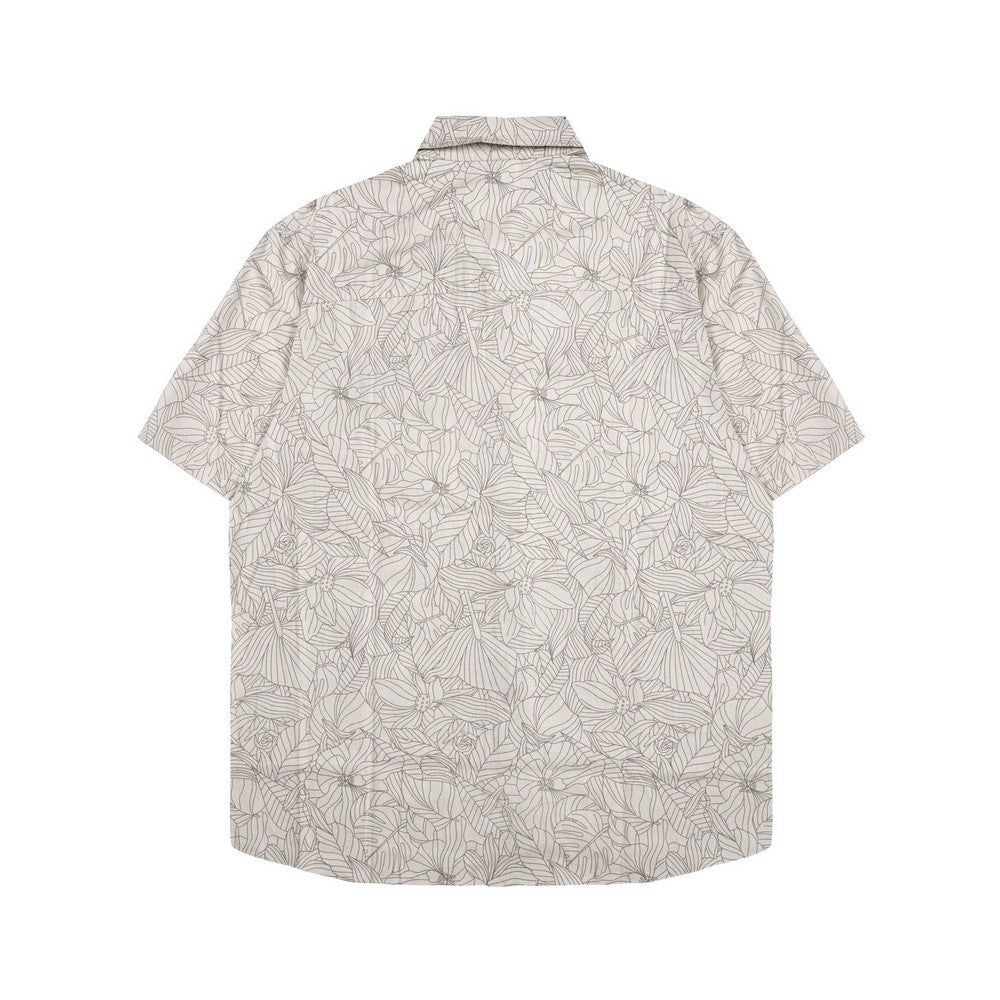 Greenlight Men's Shirt Short Sleeve Regular Fit Cotton Poplin Full Print Kevon HP-C011025