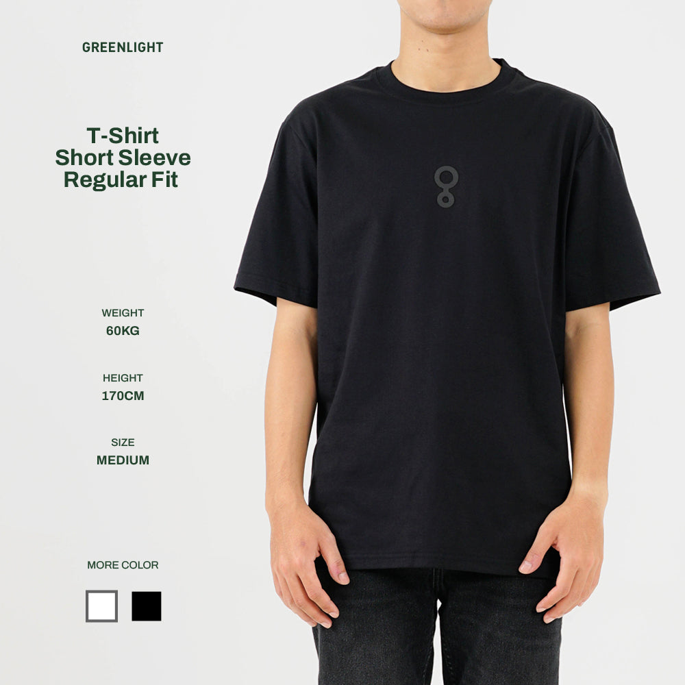 Greenlight Men's T-Shirt Short Sleeve Regular Fit Cotton Logo Isha OL-C111224
