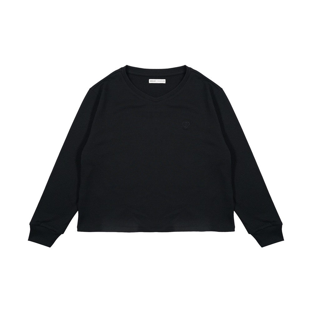 Greenlight Women's T-Shirt Long Sleeve Loose Fit V Neck Mamori HP-C051225