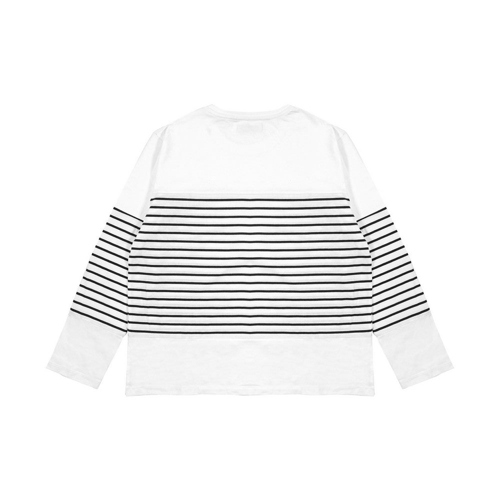 Greenlight Women's Stripe T-Shirt Long Sleeve Loose Fit Cotton Fueko 151225