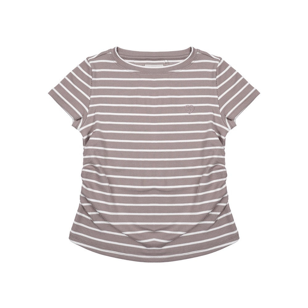 Greenlight Women's Stripe T-Shirt Short Sleeve Body Fit Anju HP-C101225