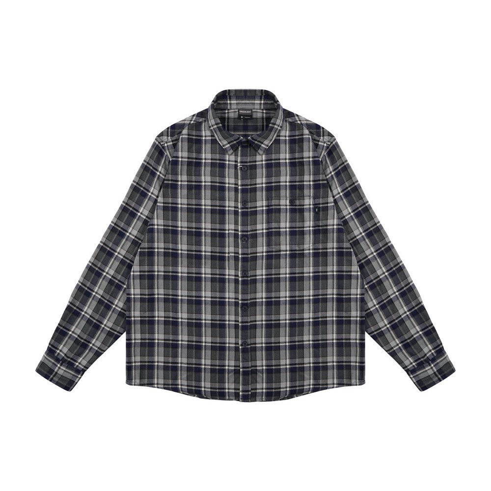 Greenlight Men's Plaid Checked Shirt Long Sleeve Regular Fit Prescott HP-030325