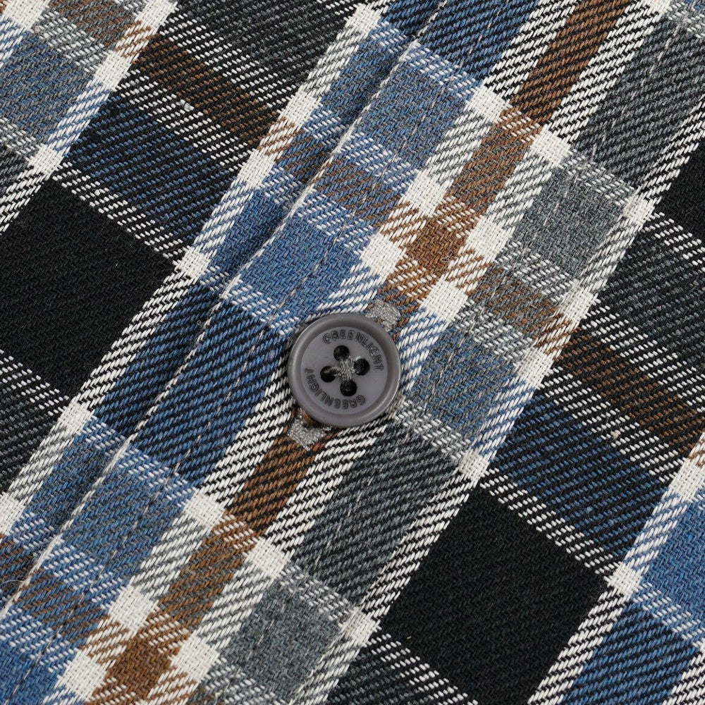 Greenlight Men's Plaid Checked Shirt Short Sleeve Regular Fit Piero HP-030126