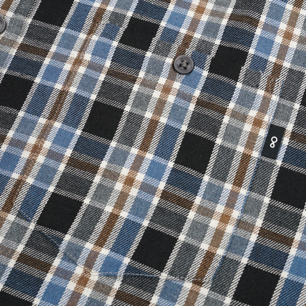 Greenlight Men's Plaid Checked Shirt Short Sleeve Regular Fit Piero HP-030126