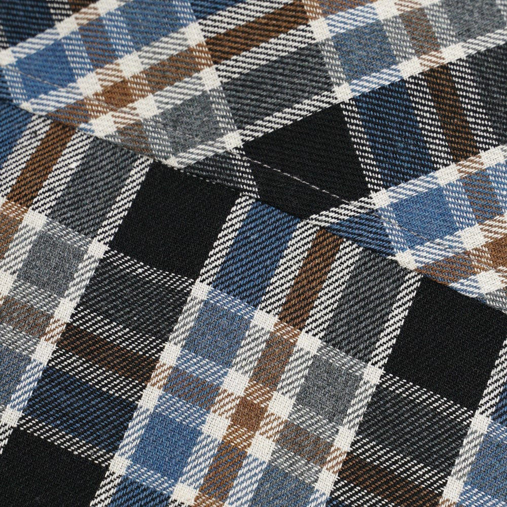 Greenlight Men's Plaid Checked Shirt Short Sleeve Regular Fit Piero HP-030126