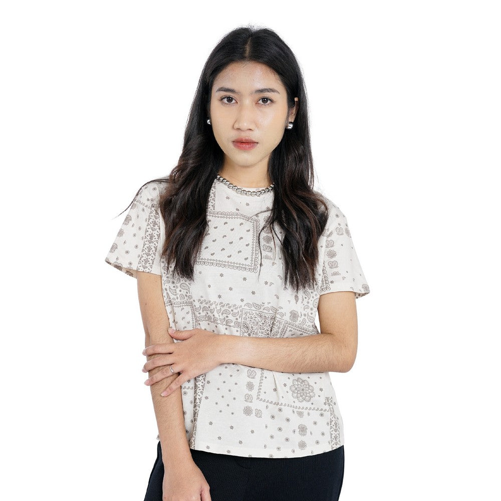 Greenlight Women's T-Shirt Short Sleeve Loose Fit Cotton Sumire C061225