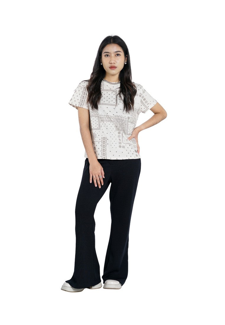 Greenlight Women's T-Shirt Short Sleeve Loose Fit Cotton Sumire C061225