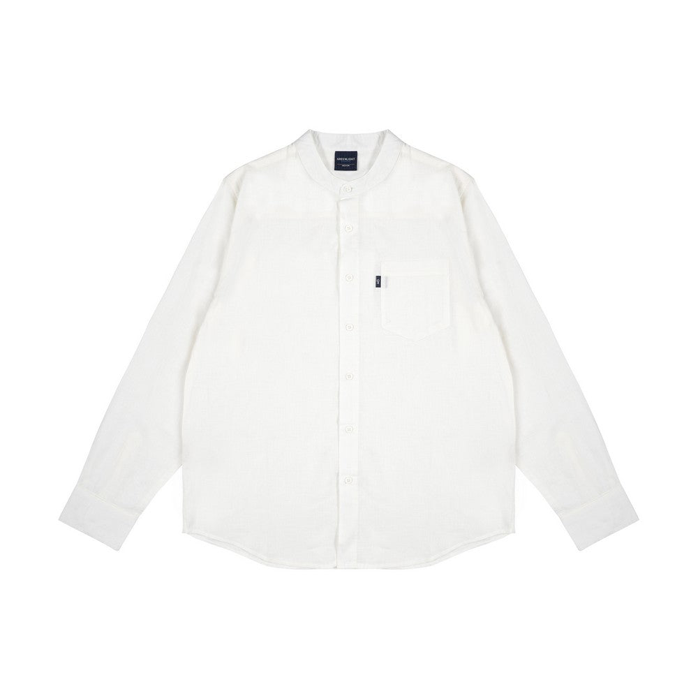 Greenlight Essential Men's Basic Shirt Long Sleeve Regular Fit Cotton Mandarin Collar Ardavan C030225