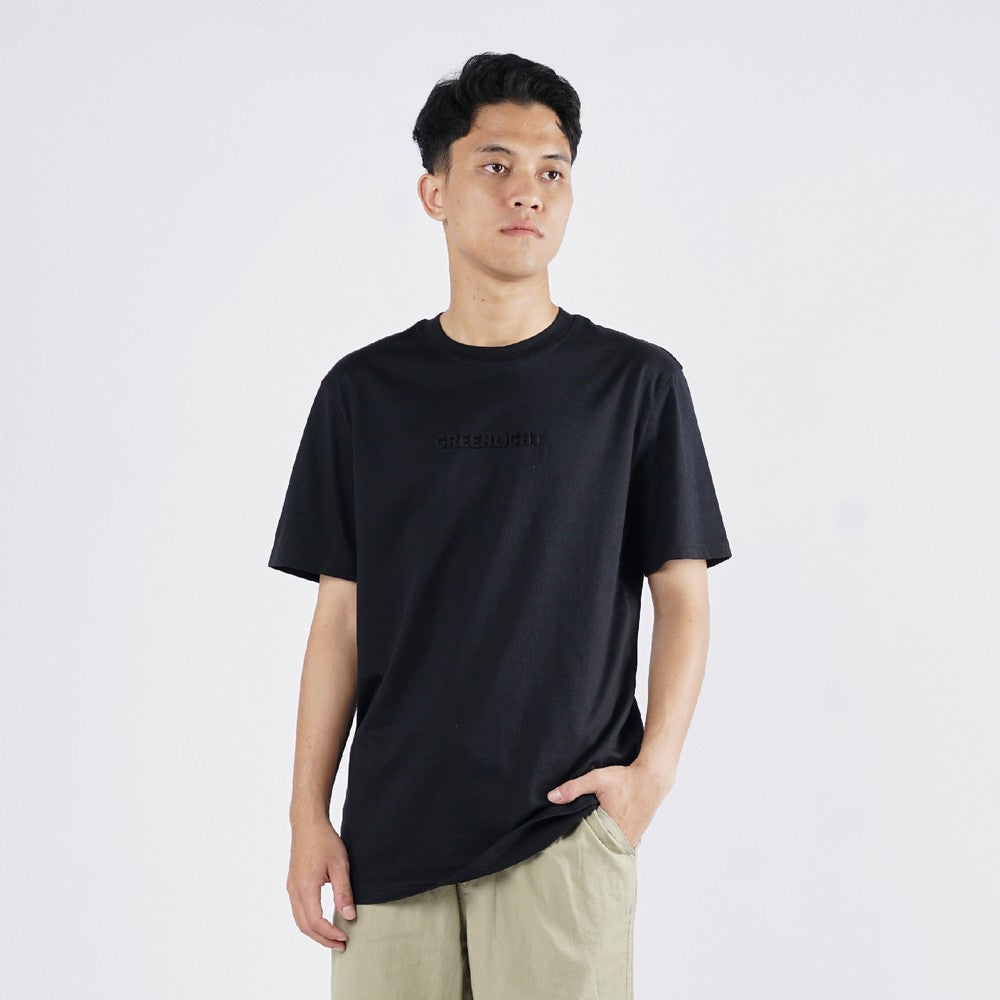 Greenlight Essential Men's T-Shirt Short Sleeve Regular Fit Cotton Logo Script Azad C050225