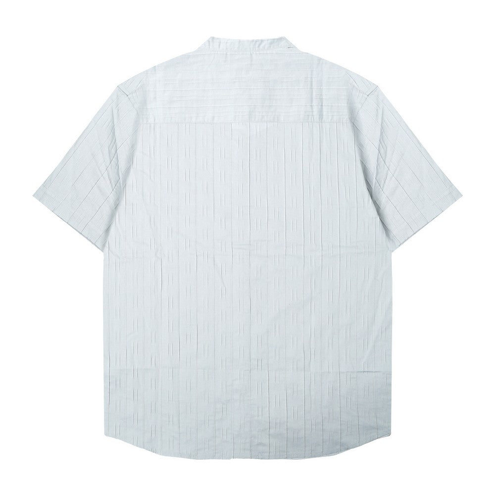 Greenlight Men's Basic Shirt Short Sleeve Regular Fit Mandarin Collar Lancaster HP-C010126