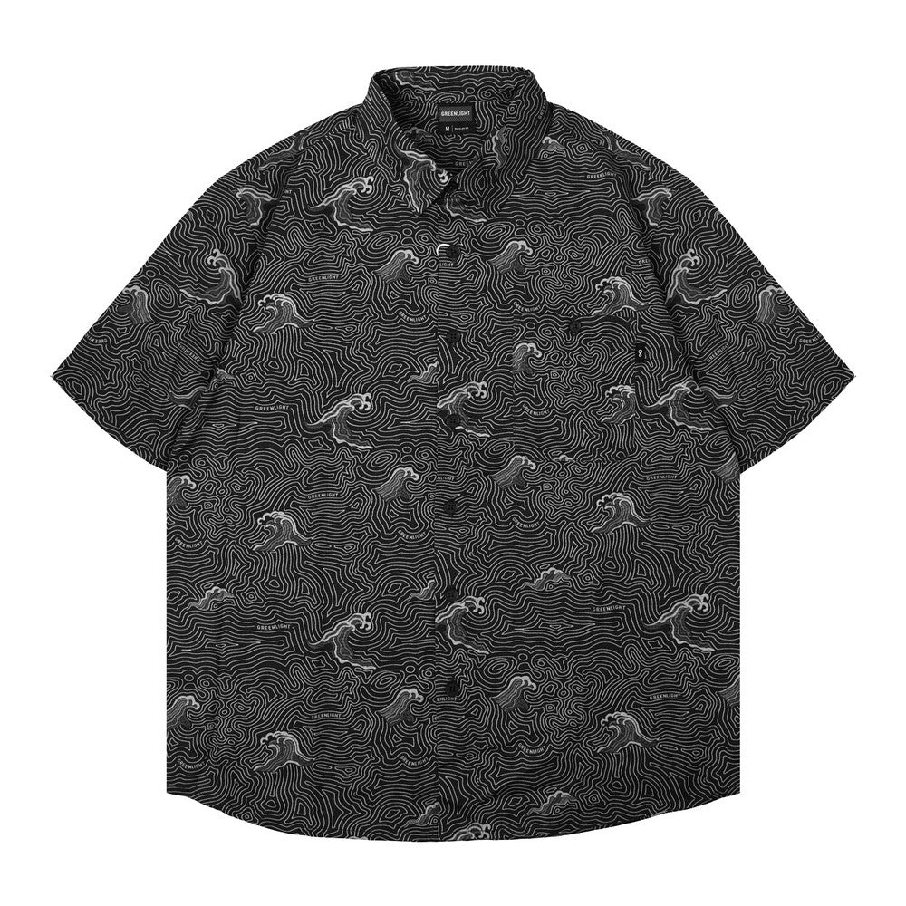 Greenlight Men's Shirt Short Sleeve Regular Fit Rayon Twill Conrad HP-C010326