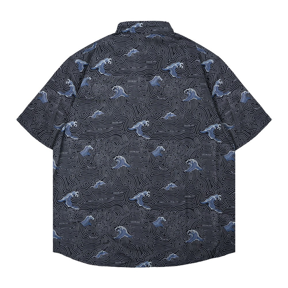 Greenlight Men's Shirt Short Sleeve Regular Fit Rayon Twill Conrad HP-C010326