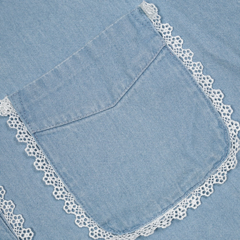 Greenlight Women's Shirt Long Sleeve Loose Fit Cotton Jeanie HP-030126