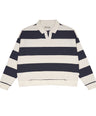 Greenlight Women's Collar T-Shirt Long Sleeve Loose Fit Stripe Tee Kisa HP-C010626