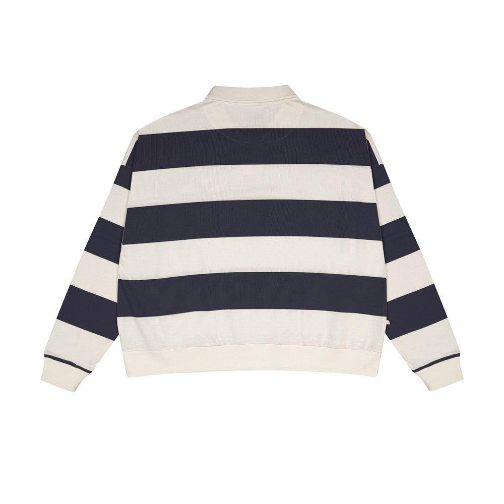 Greenlight Women's Collar T-Shirt Long Sleeve Loose Fit Stripe Tee Kisa HP-C010626