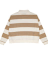 Greenlight Women's Collar T-Shirt Long Sleeve Loose Fit Stripe Tee Kisa HP-C010626