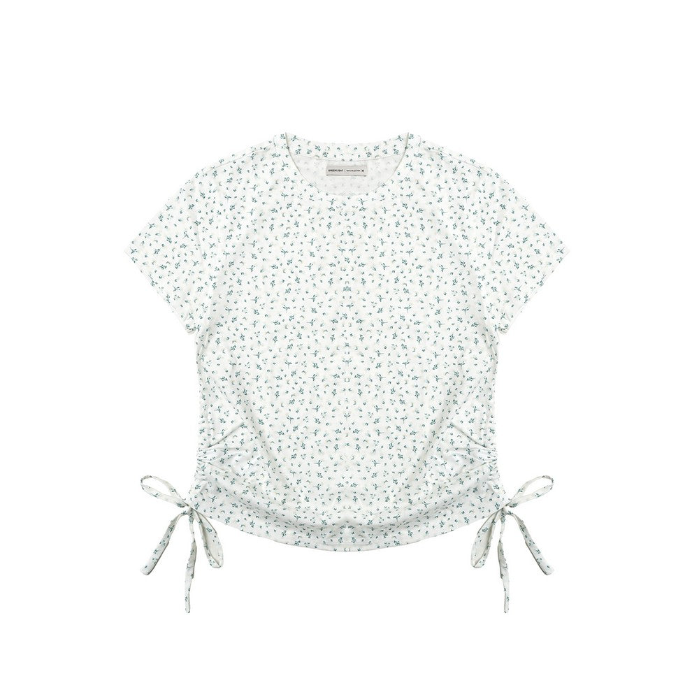 Greenlight Women's T-Shirt Short Sleeve Body Fit Ruched Side Suzu HP-C010726