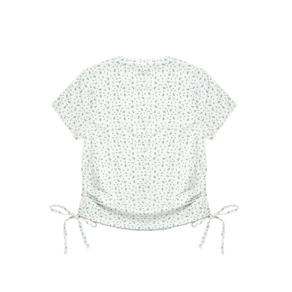Greenlight Women's T-Shirt Short Sleeve Body Fit Ruched Side Suzu HP-C010726