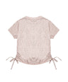 Greenlight Women's T-Shirt Short Sleeve Body Fit Ruched Side Suzu HP-C010726